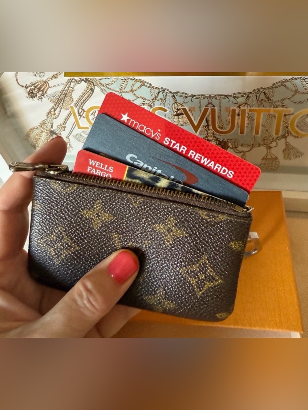 Louis Vuitton Vintage  Monogram Cles Key Pouch Holder Coin Purse